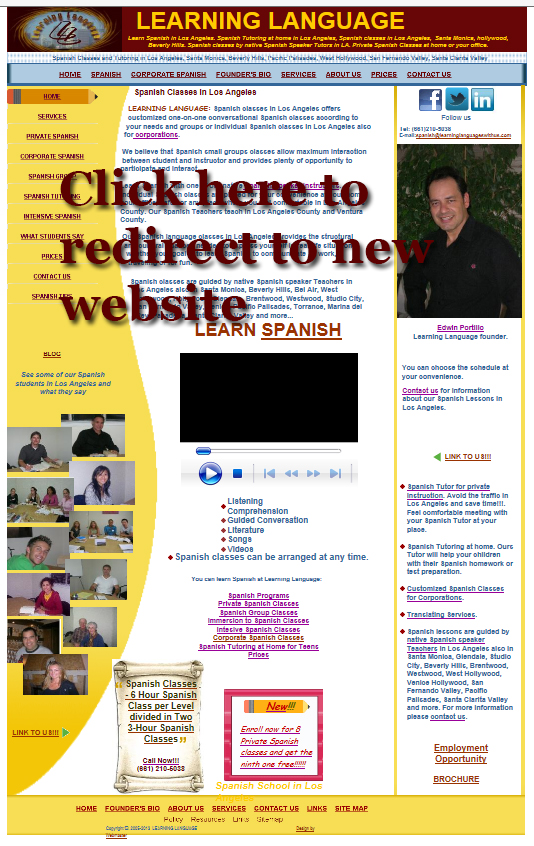 redirect to new website